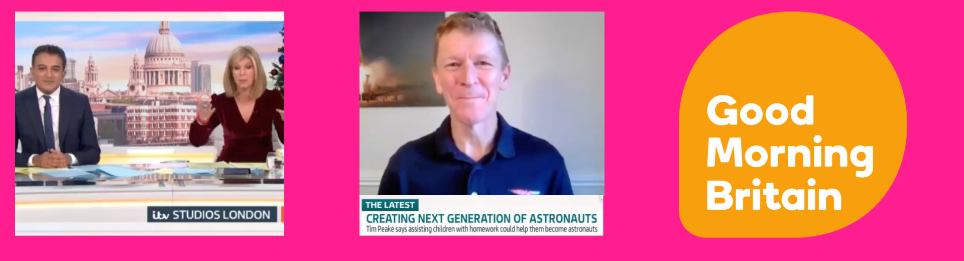 Astronaut Tim Peake interviewed on GMB