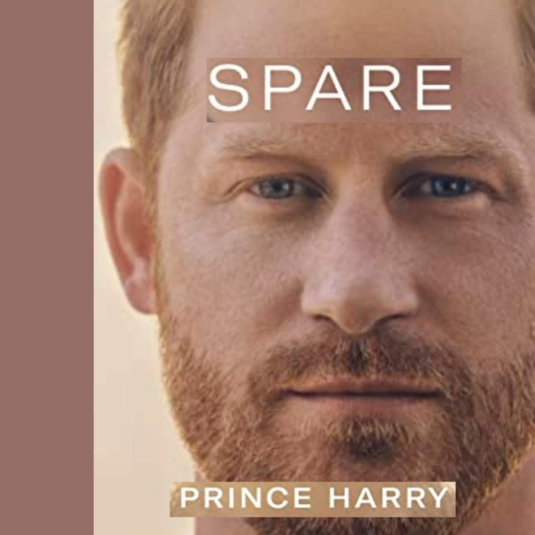 Prince Harry book cover called "Spare"
