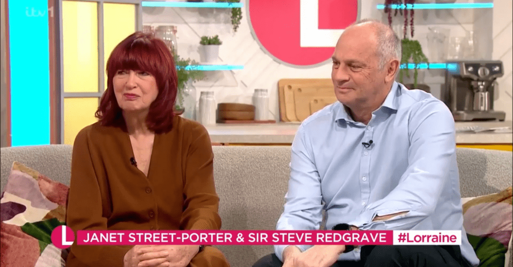 Janet Street Porter and Sir Steve Redgrave on ITV's Lorraine programme