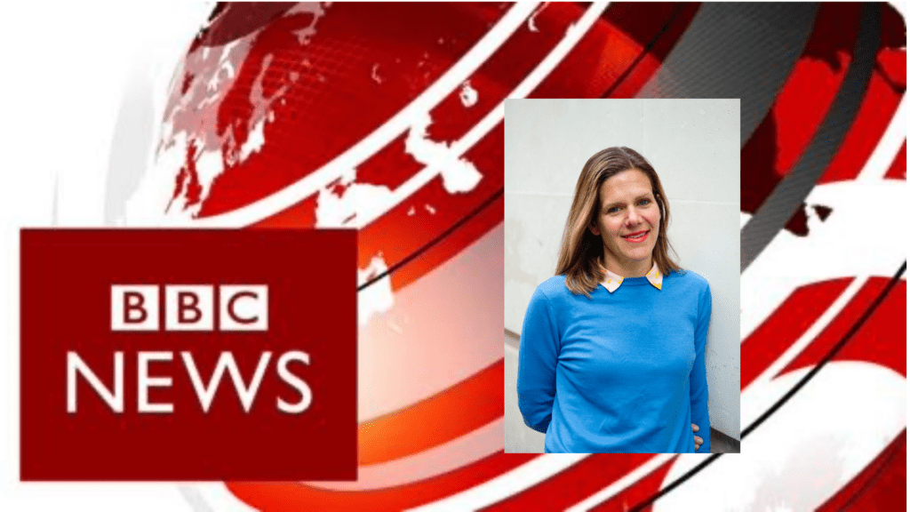 Anna Tatton-Brown and BBC News logo 