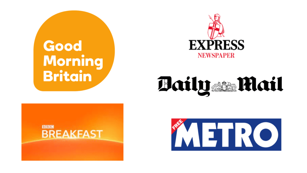 newspaper and broadcaster logos